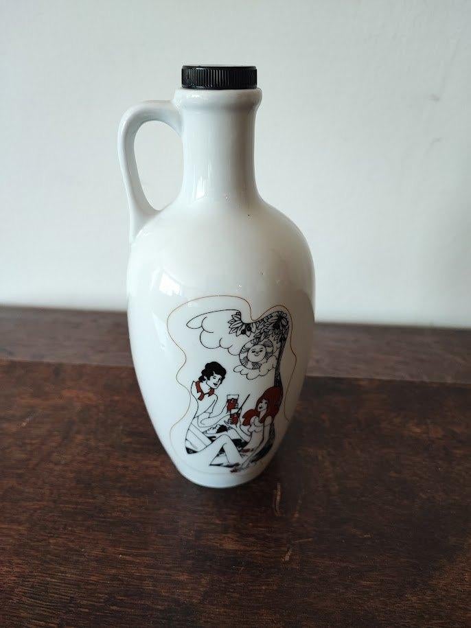 ** Mispelblom - vintage brandwijnkruikje **, Ophalen of Verzenden