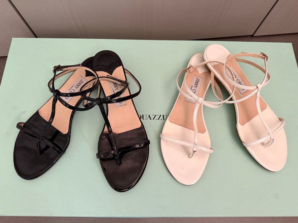 2x jimmy choo sandalen slippers set | 38, Kleding | Dames, Ophalen, Gedragen, Sandalen of Muiltjes