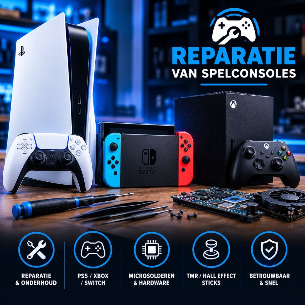 PS5, GTA 6 actie, Xbox, Nintendo switch oled lite, reparatie, No cure no pay, Laptops