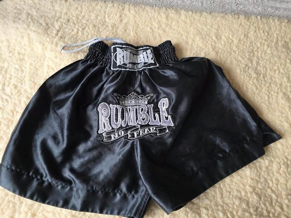 Rumble kickboks broek zwart maat S-170, Ophalen of Verzenden, Zo goed als nieuw, Bokskleding