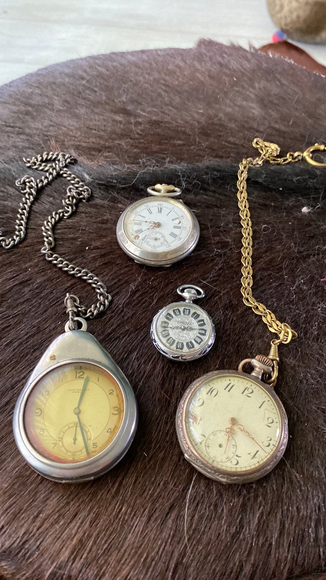 Oude zakhorloges, Ophalen of Verzenden, Staal, Overige merken