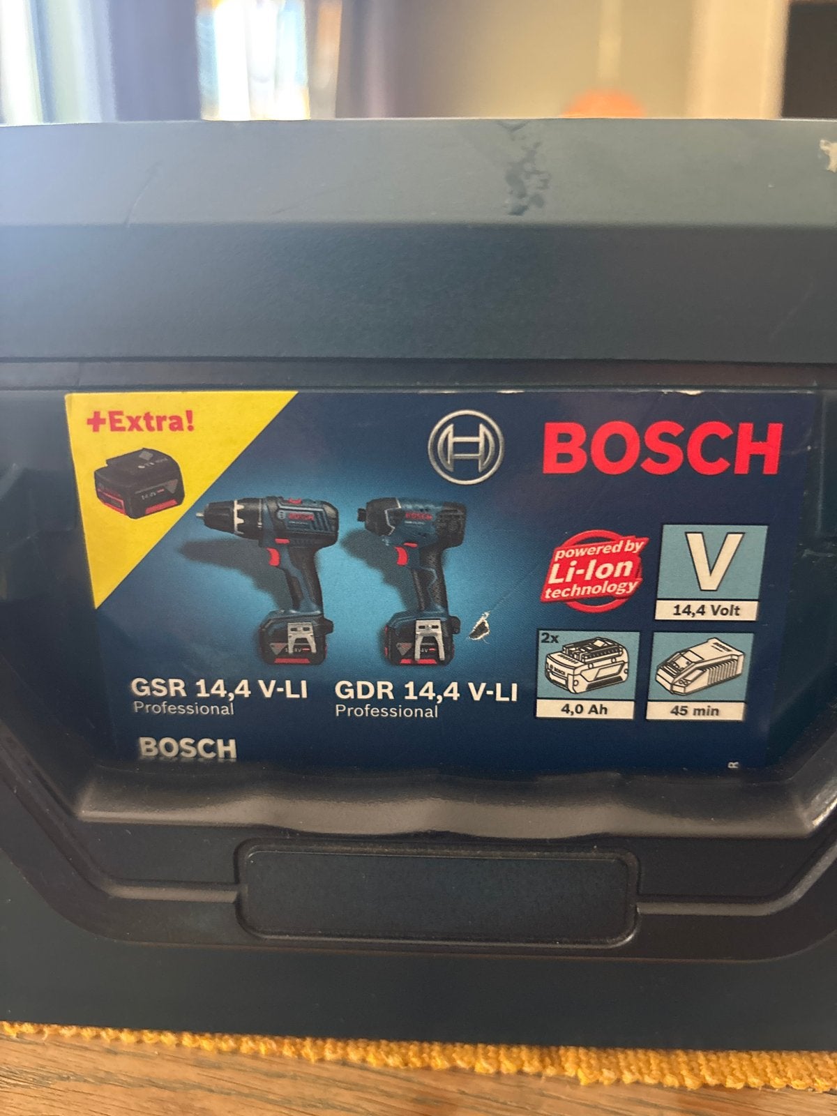 Bosch GSR 14.4 V-LI & GDR 14.4 V-LI Professional set, Gebruikt, Variabele snelheid, Minder dan 400 watt, Ophalen