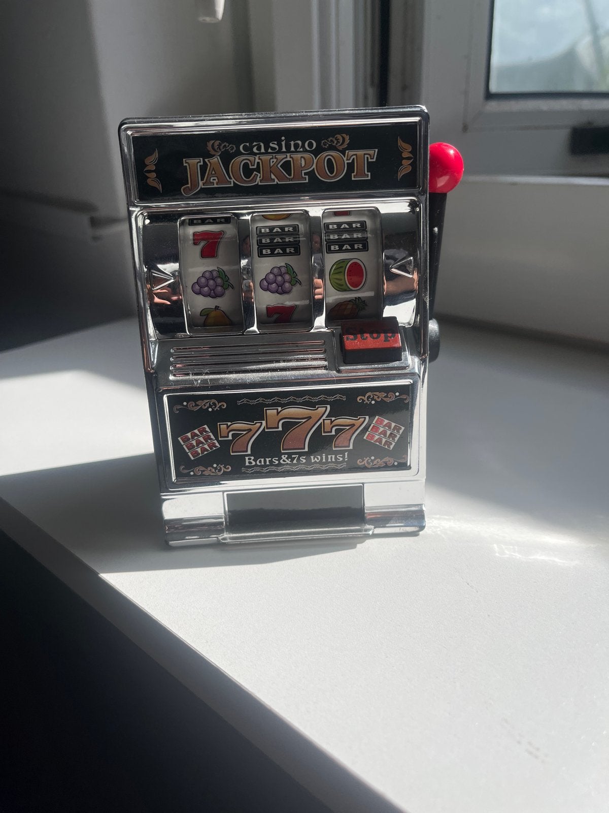 Mini Jackpot Gokautomaat - Decoratief Spel, Verzamelen, Overige munten, Ophalen, Nieuw