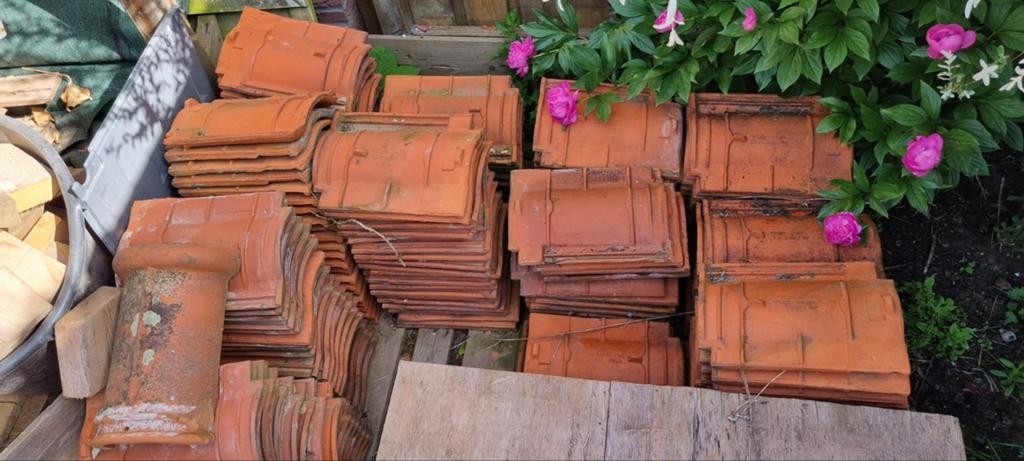 Gratis af te halen: circa 250 gebruikte dakpannen, Ophalen, Gebruikt, Steen of Klei, 15 m² of meer