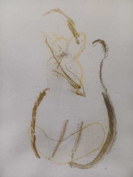 Abstract expressief werk van Floor Kahmann, Ophalen