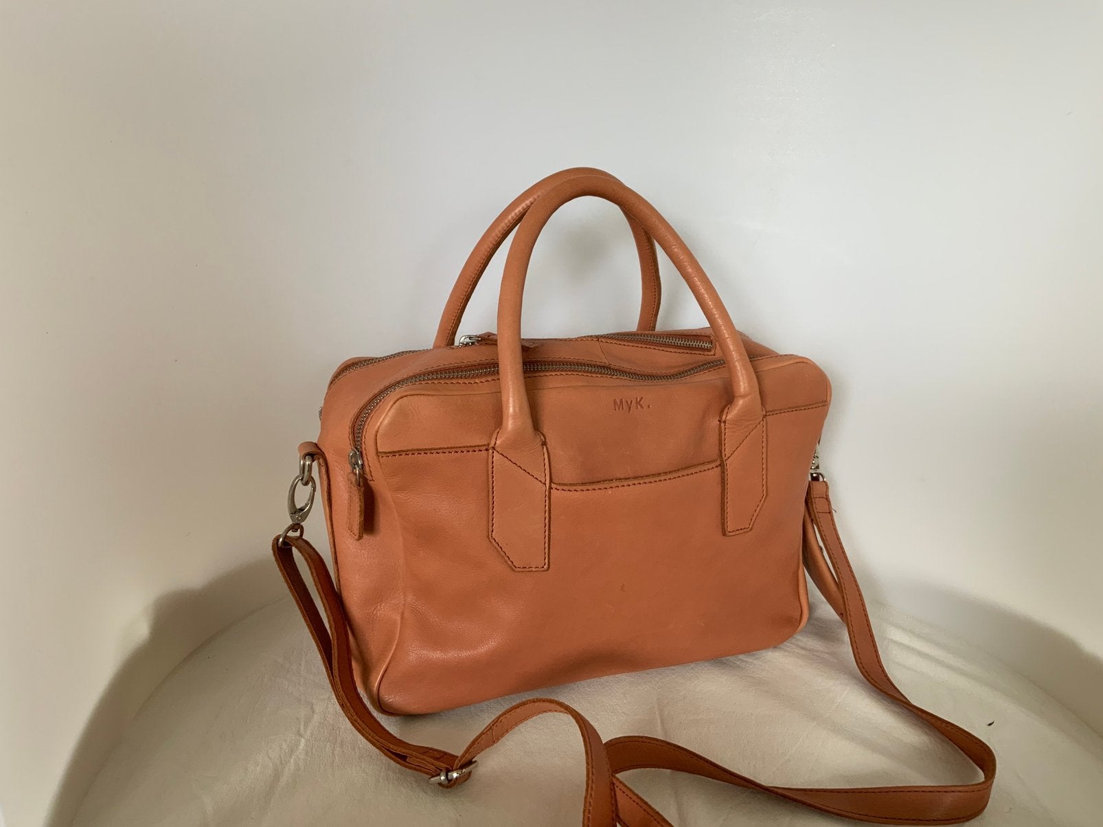 MyK Bag River handtas blush., Ophalen of Verzenden, Zo goed als nieuw, Overige kleuren, Handtas