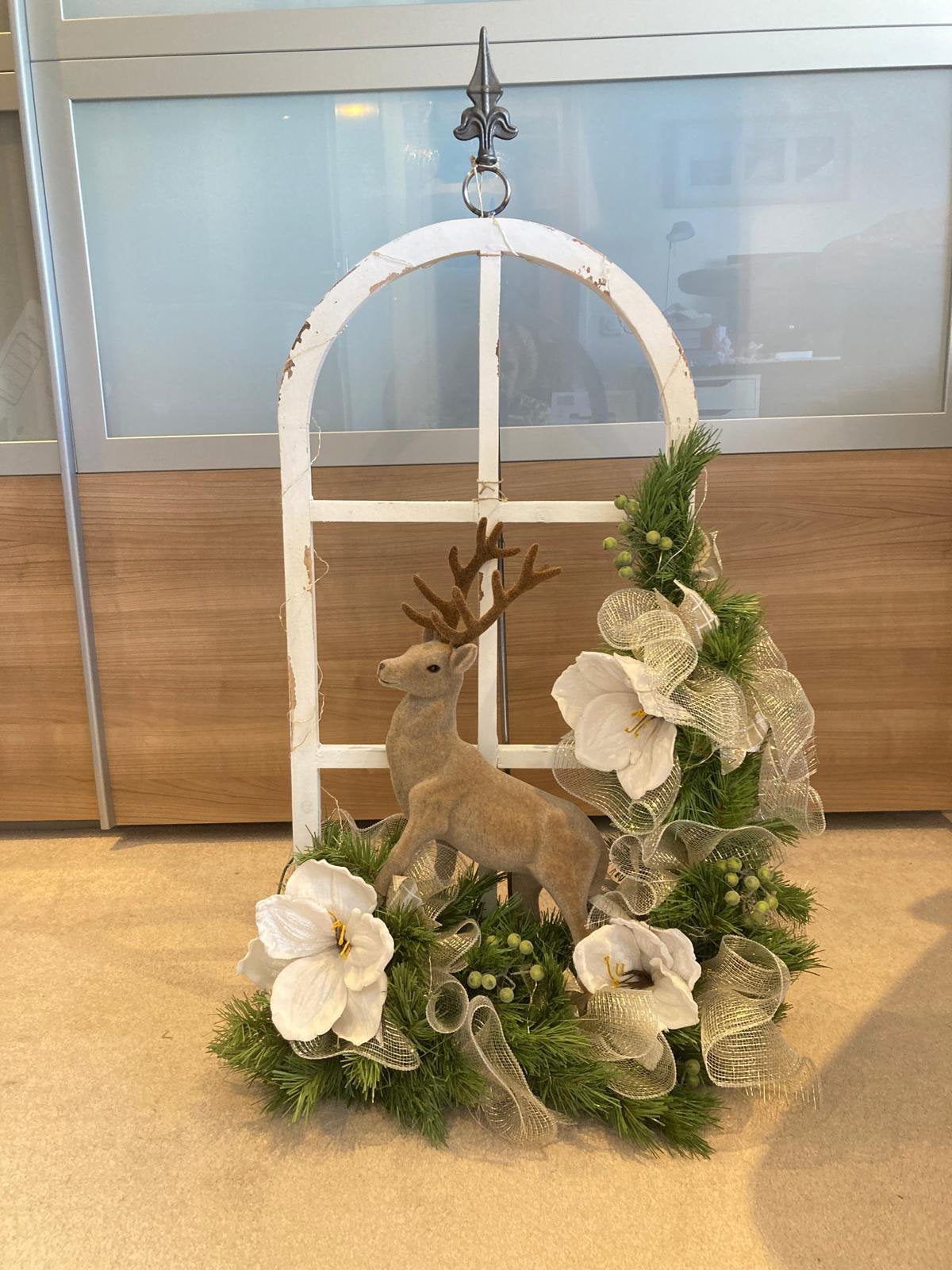Kerstdecoratie 100cm hoog 55 breed, Ophalen, Gebruikt