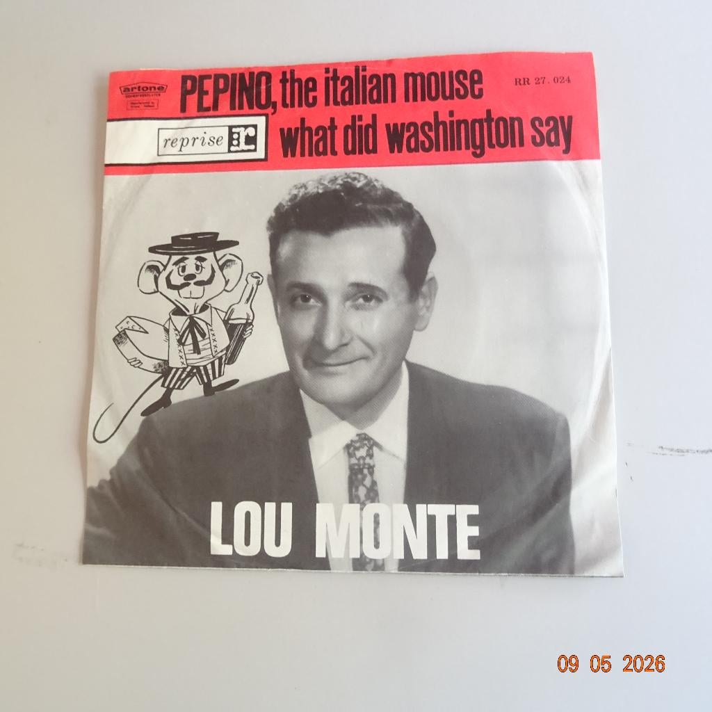 Lou Monte - Pepino, The Italian Mouse, Gebruikt, Overige genres, 7 inch, Single