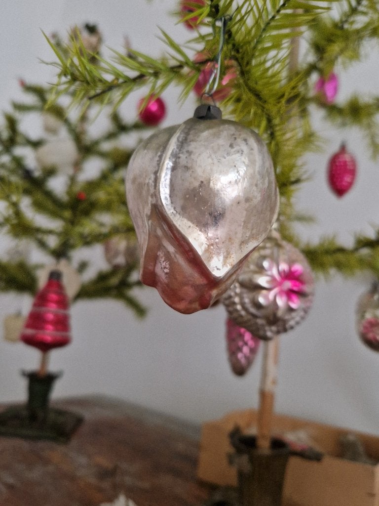 Antieke kerstversiering  feathertree, Ophalen of Verzenden