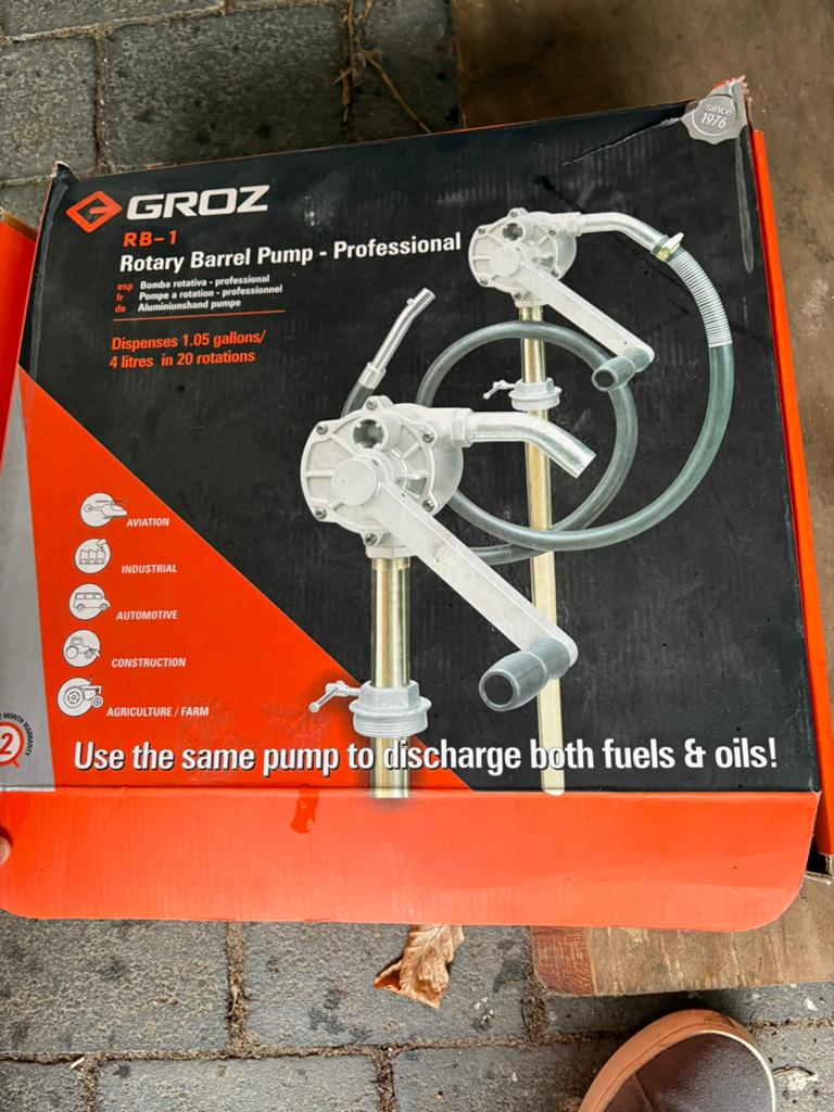 GROZ RB-1 Handpomp voor Olie & Brandstof – Nieuw in Doos, Ophalen of Verzenden, Nieuw