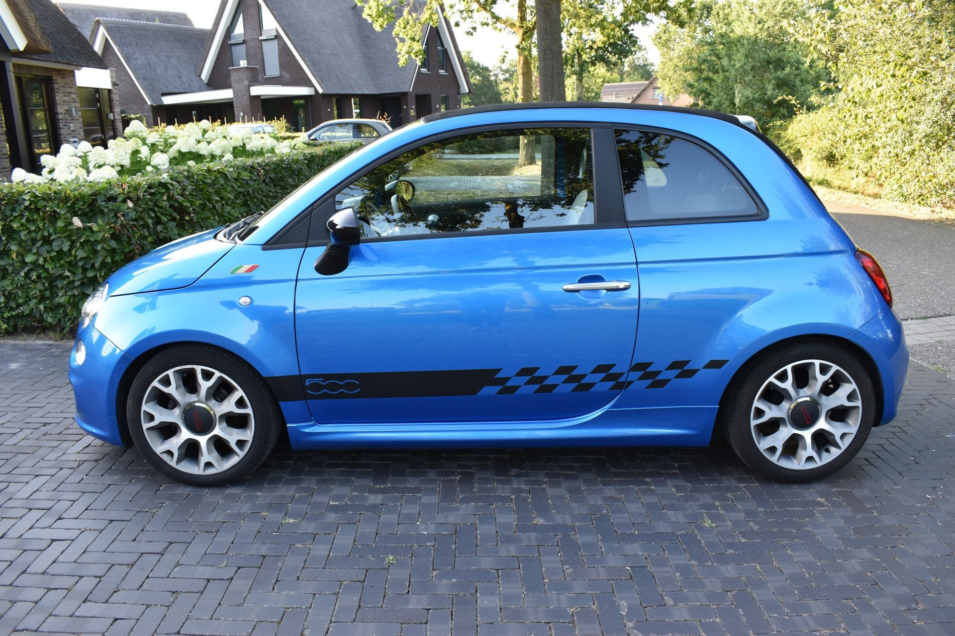 Fiat 500C 0.9 TwinAir 500Sport AUT. Cabrio NIEUWST!, Auto's, Fiat, 86 pk, Euro 6, Cabriolet, Leder