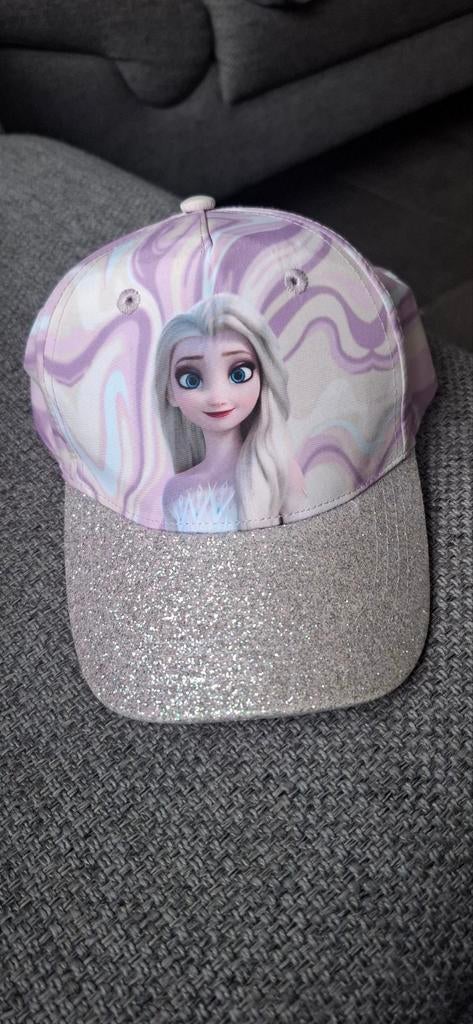 Frozen Elsa Pet met Glitter Klep, Ophalen of Verzenden, Zo goed als nieuw, Meisje, Pet