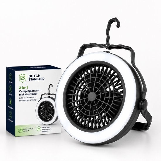 2-in-1 campinglamp met ventilator, Ophalen of Verzenden, Nieuw