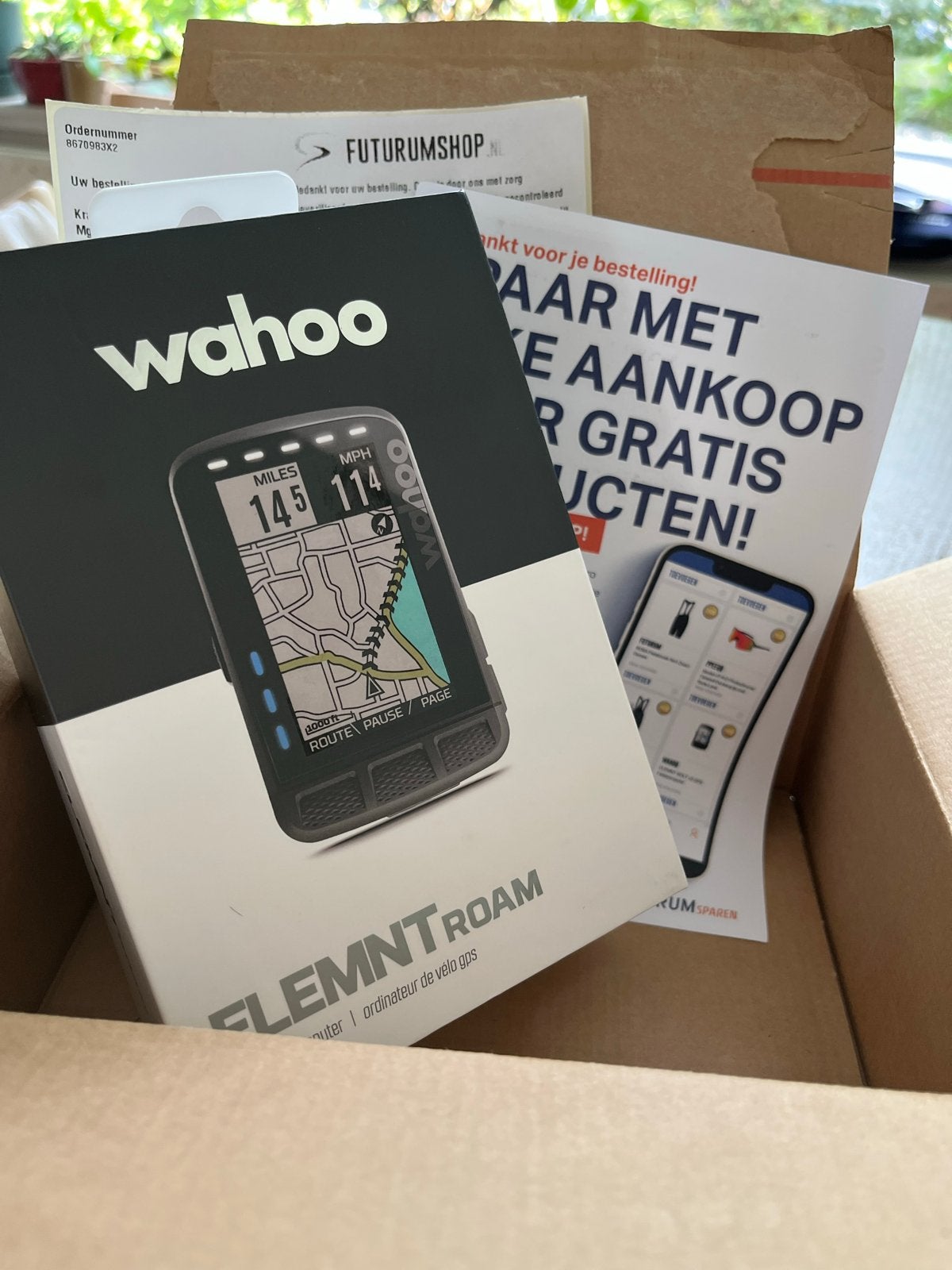 Wahoo ELEMNT ROAM V2 - uitstekende staat, Fietsen en Brommers, Fietsaccessoires | Fietscomputers, Ophalen of Verzenden, Draadloos