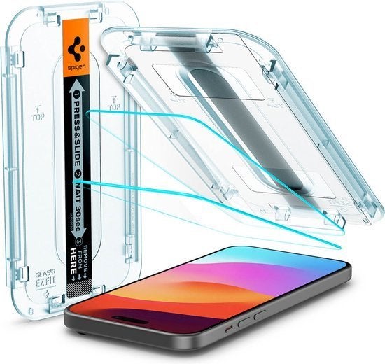 Spigen iPhone 15/16 (Screenprotector)*nieuw*, Nieuw, Spigen 1, Ophalen of Verzenden, Spigen