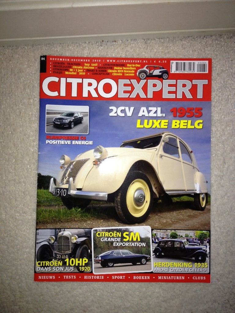 Citro Expert nr. 84 december 2010 Citroen 2CV AZL 1955, Ophalen of Verzenden, Zo goed als nieuw, Citroën