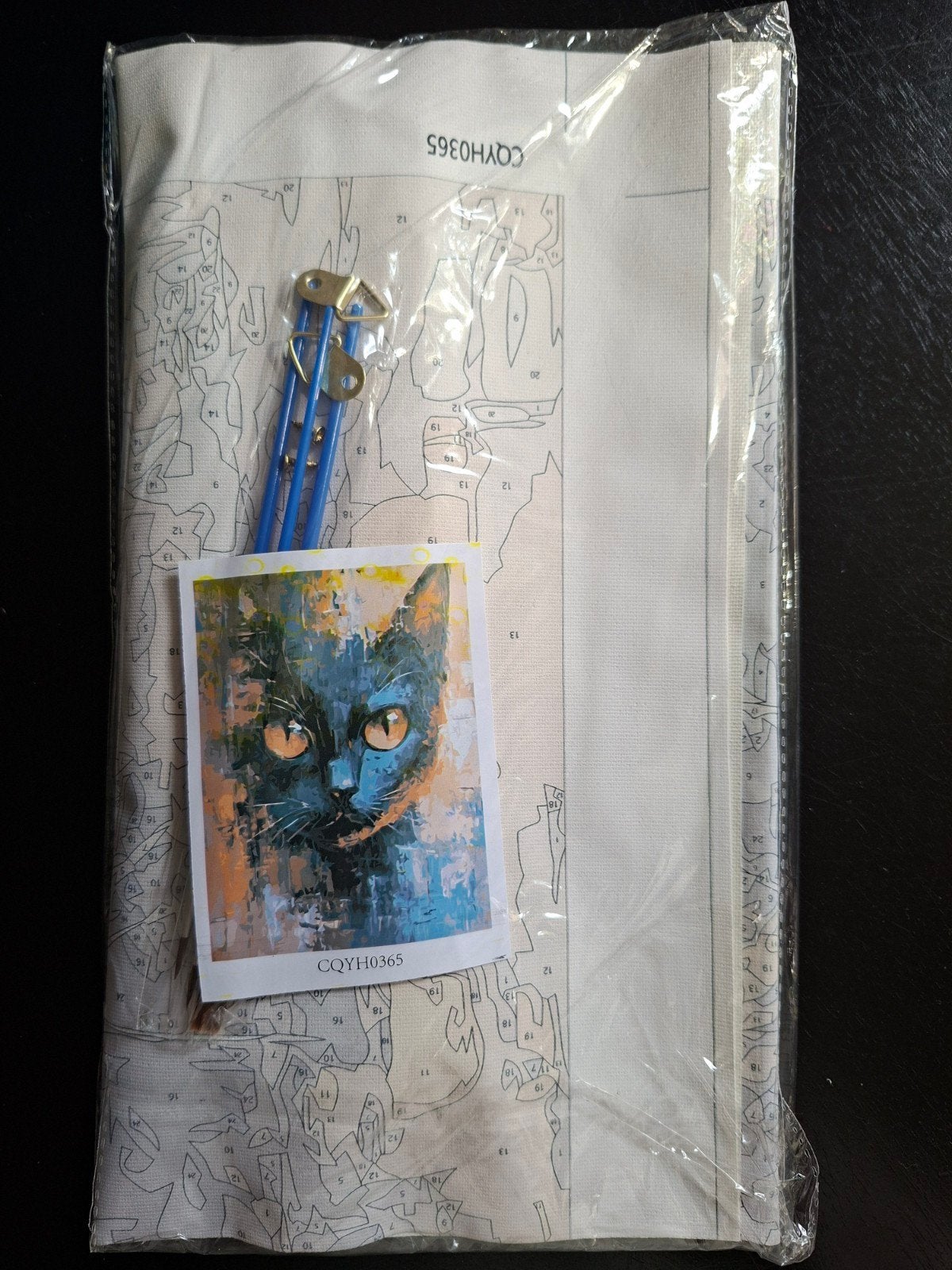 Schilderen op nummer - Kat (40x50cm) - Nieuw, Ophalen of Verzenden, Nieuw, Schilderen op nummer