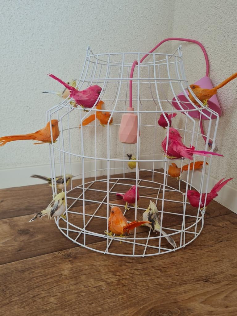 Hanglamp met vogeltjes - Loods5 - Zo goed als nieuw, Ophalen, Zo goed als nieuw, Overige materialen, 50 tot 75 cm