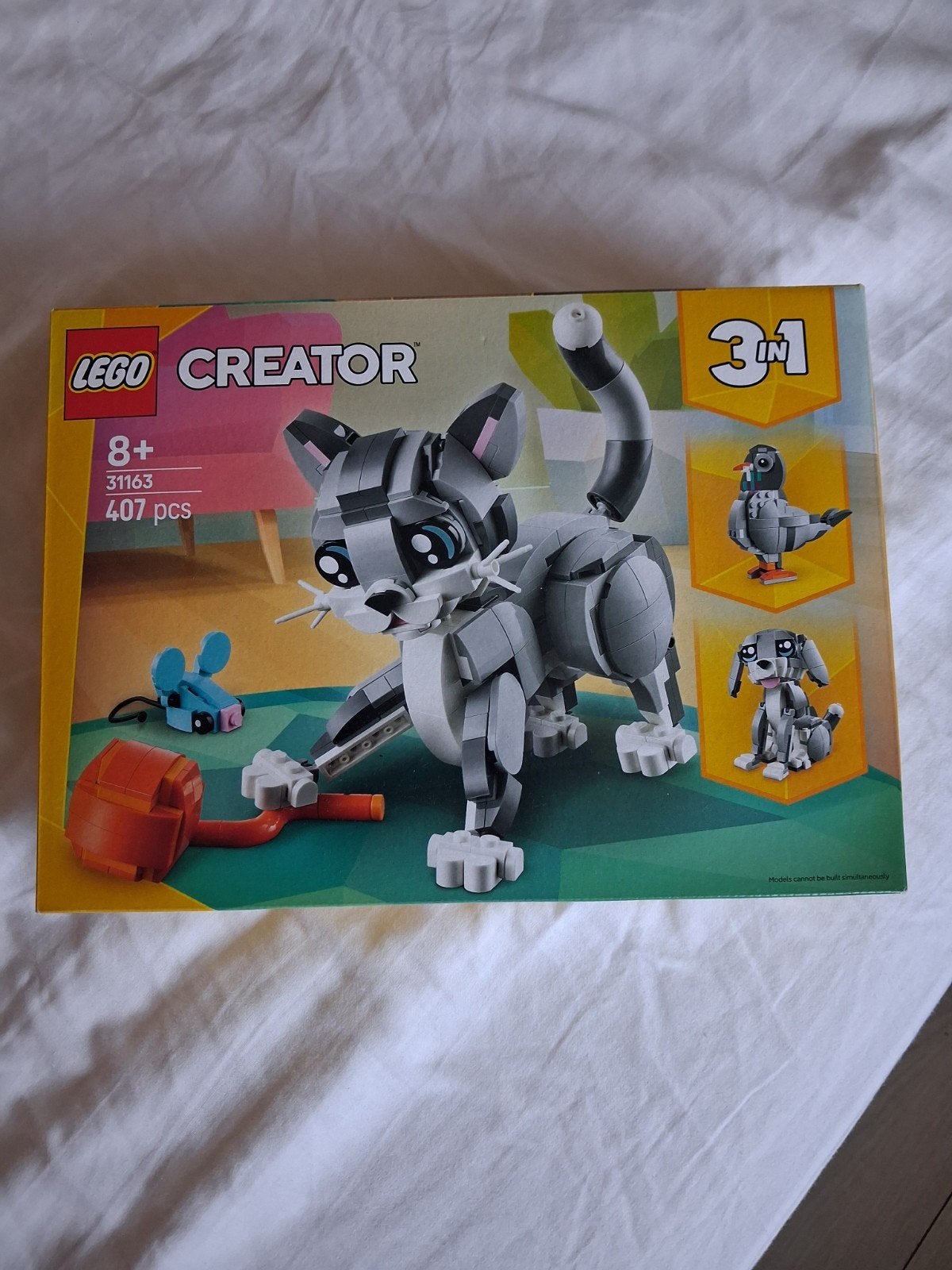 Nieuw! Lego Creator 3 in 1 poes hond duif 31163, Lego, Nieuw, Ophalen of Verzenden, Ongeopend/sealed