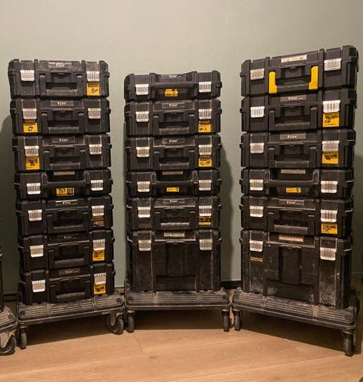 Dewalt TSTAK & Stanley Gereedschapskoffers - Diverse Stapels, Doe-het-zelf en Verbouw, Gereedschap | Handgereedschap, Ophalen