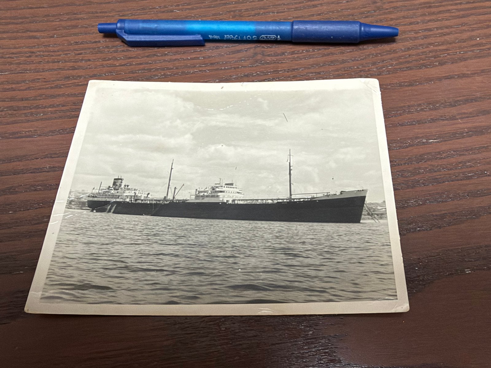 Foto van een oude Shell tanker, Gebruikt, Foto, Ophalen of Verzenden, Voor 1940