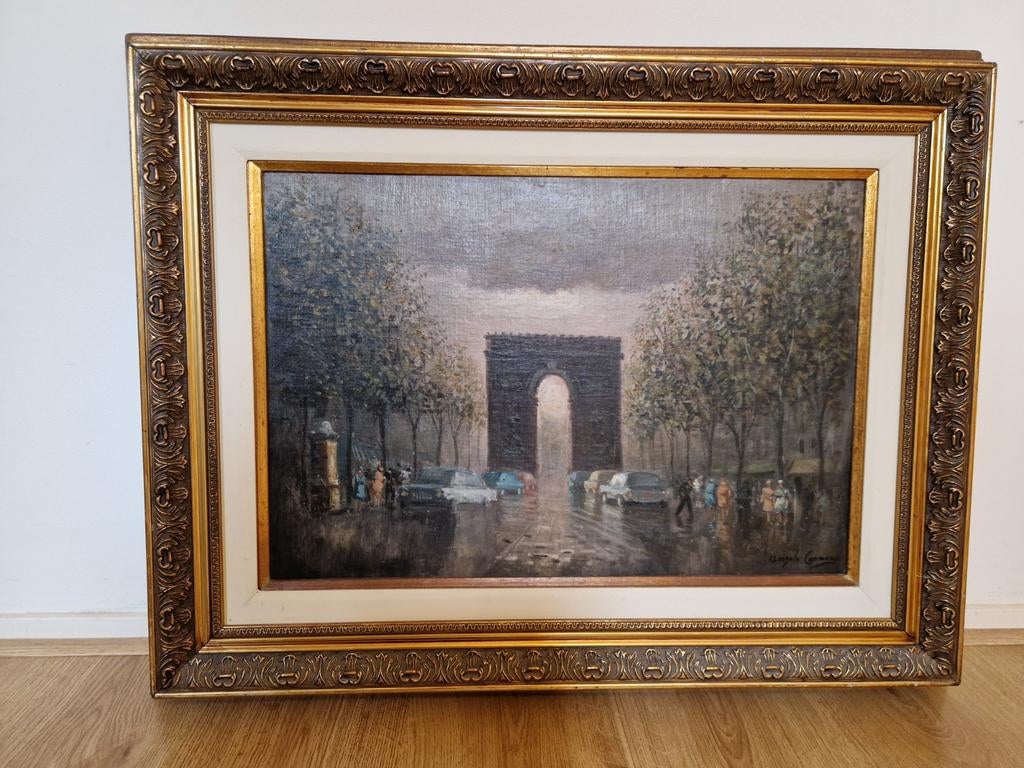 Mooi oud schilderij van de schilder Angelo Cannone, Ophalen of Verzenden