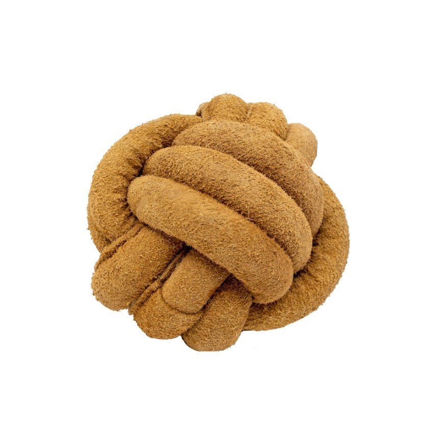 NATURALS Huggle Hide Lederen Bal M Diameter 8 cm OP=OP!!!, Ophalen of Verzenden, Nieuw