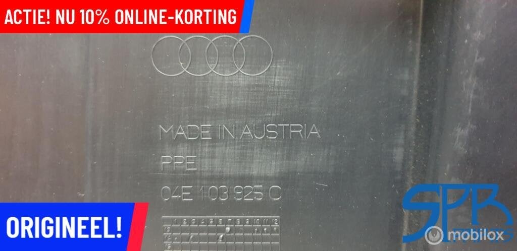 AUDI A3 8V E-TRON Afdekplaat motor MOTORPLAAT 04E103925C, Audi, Gebruikt