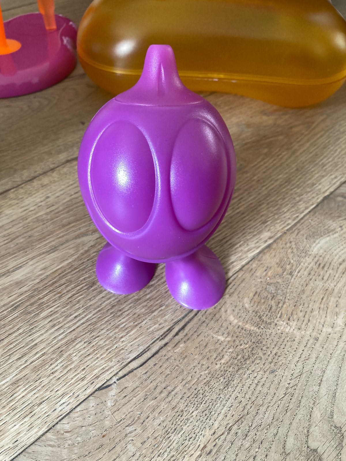 Alessi suikerstrooier Gino Zucchino roze paars fuchsia, Kunststof, Ophalen of Verzenden, Zo goed als nieuw, Roze