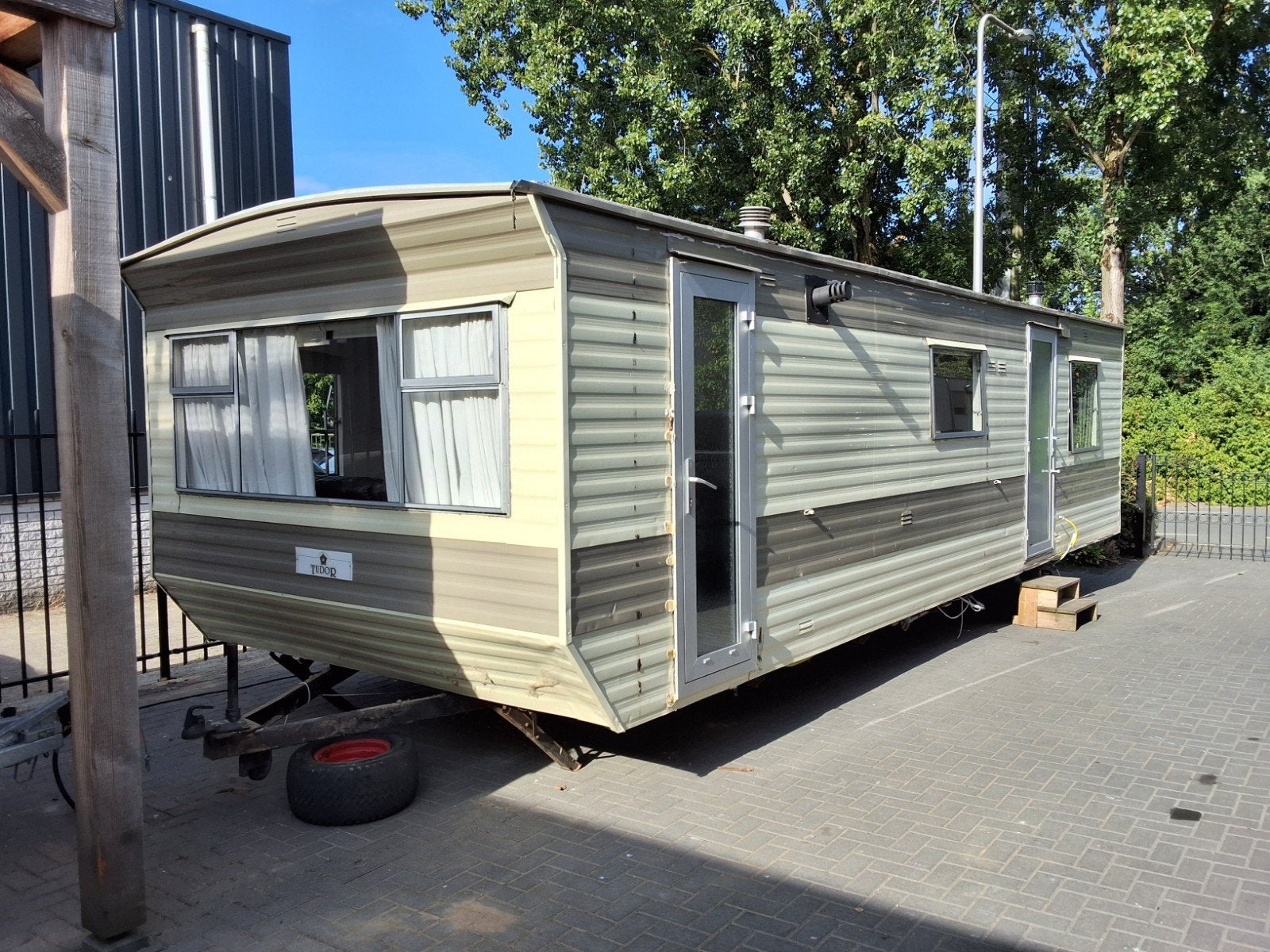 Chalet sta caravan 9x3 compleet, ., ., .