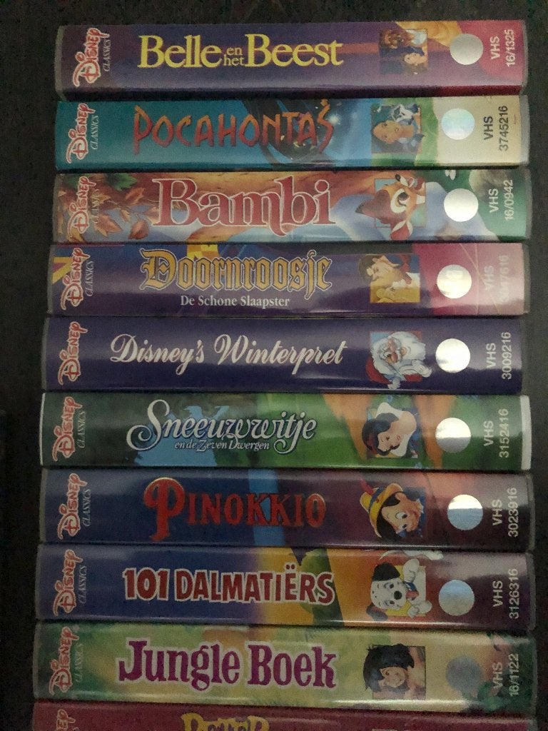 18 stuks Disney videobanden, Ophalen, Animatie, Alle leeftijden, Nederlands