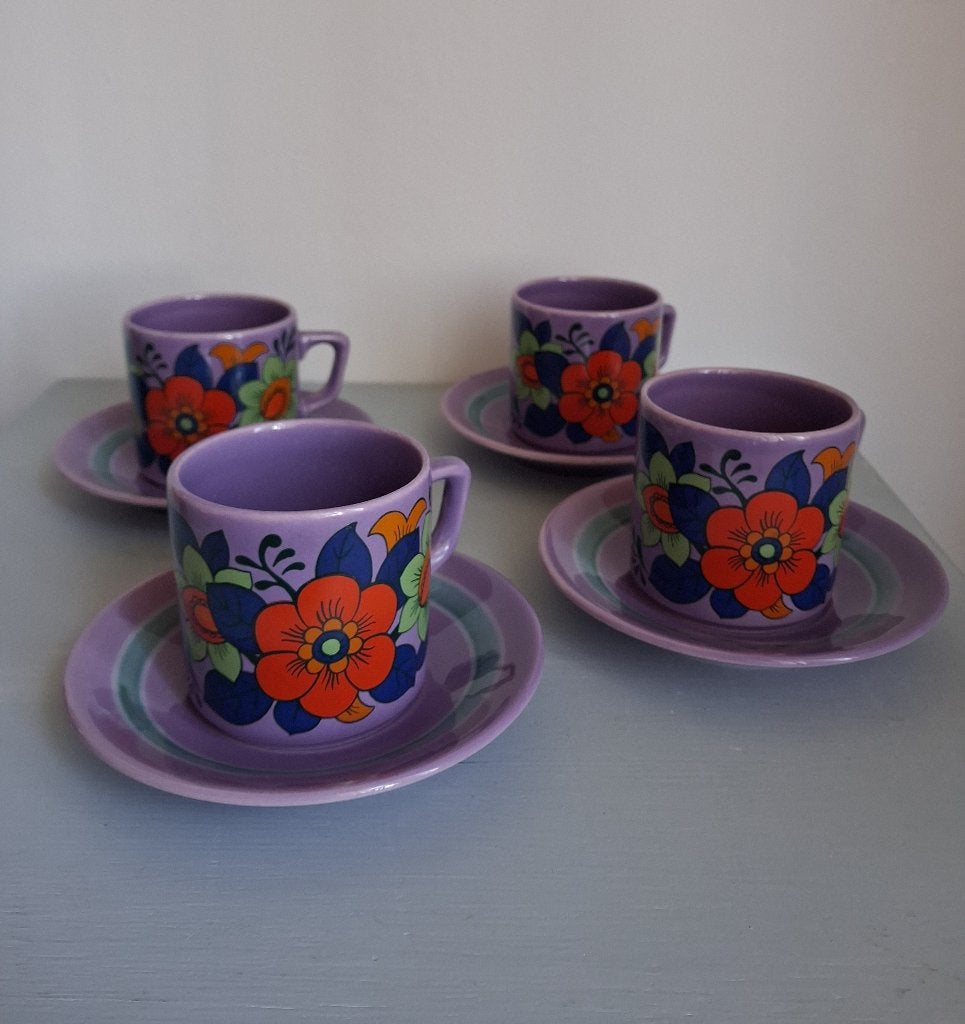 Vintage kop en schotels, Ophalen of Verzenden, Zo goed als nieuw, Overige stijlen, Kop(pen) en/of Schotel(s)