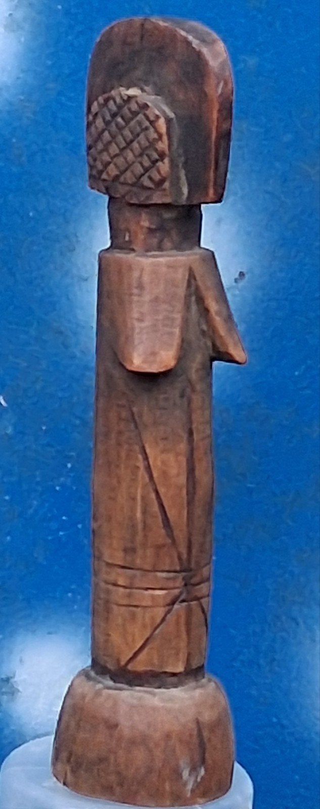 MOSSI BIIGA. Burkina Faso. Vruchtbaarheidsbeeldje. Ca 1900., Bruin, Afrika, Handgemaakt, 18 cm
