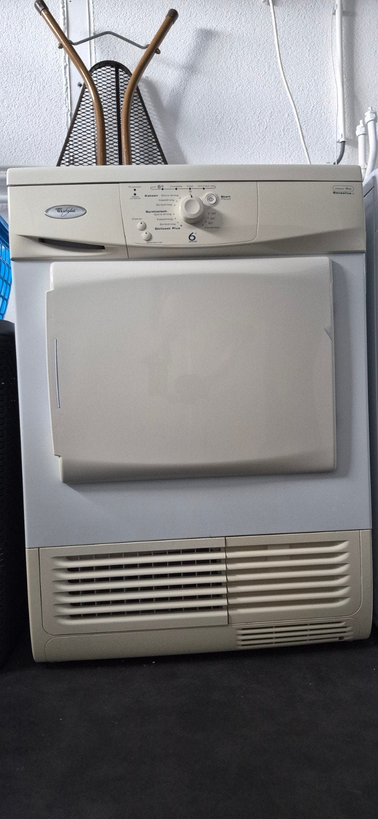 Whirlpool Droger, Ophalen, 6 tot 8 kg, Gebruikt, Minder dan 85 cm