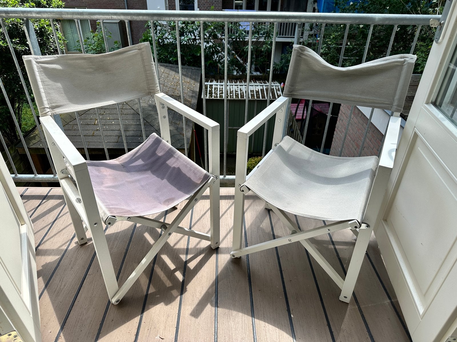 3x Niin Side Out Regisseurs-stoelen, Ophalen, Gebruikt, Twee, Wit