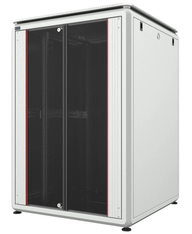 Mirsan 22U GTV Patchkast 800x800x1164, Grijs, Computers en Software, Ophalen of Verzenden, Nieuw, Glas, Plaatstaal