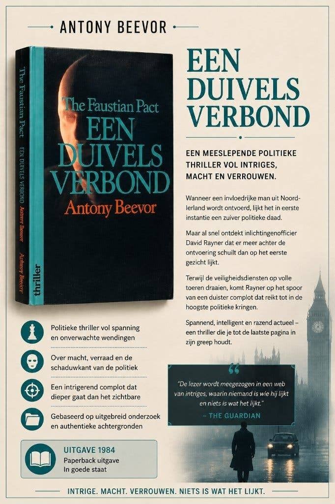The Faustian Pact | Een duivels verbond, Gelezen, Antony Beevor, Ophalen of Verzenden, Nederland