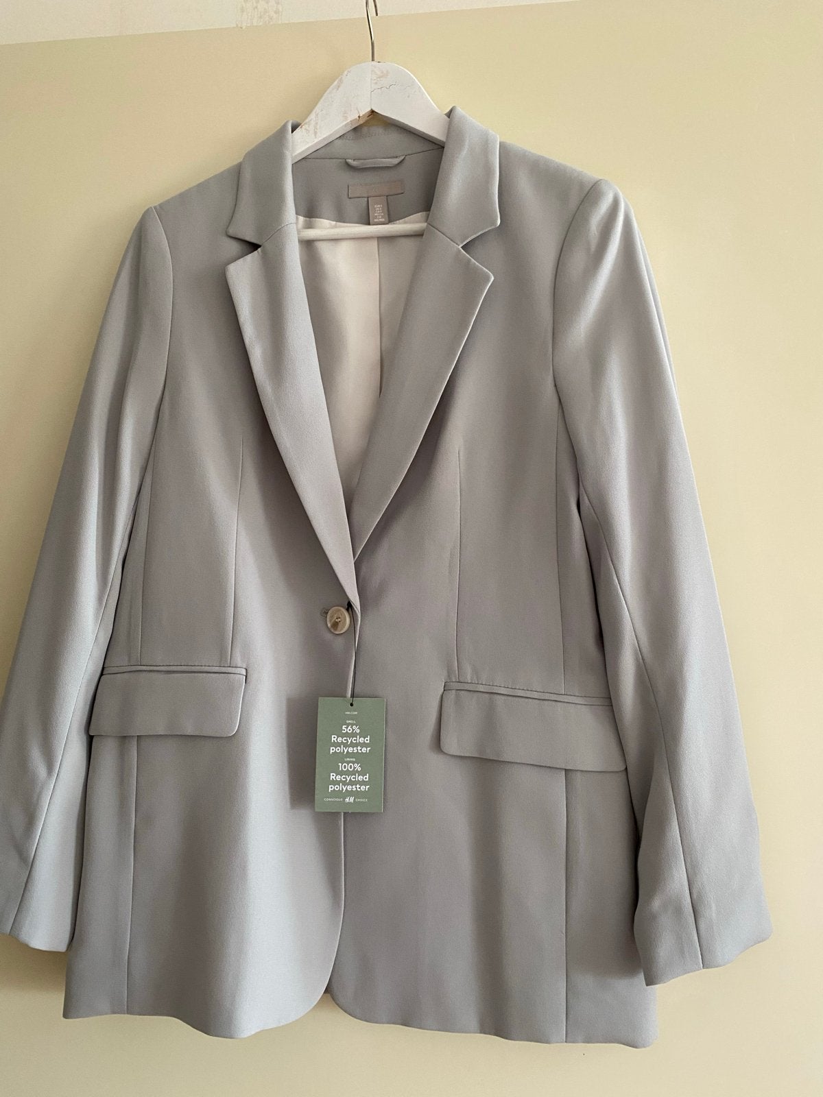 Nieuw H&M Jasje - Maat S - Lichtgrijs, Nieuw, Ophalen of Verzenden, Jasje, Maat 36 (S)