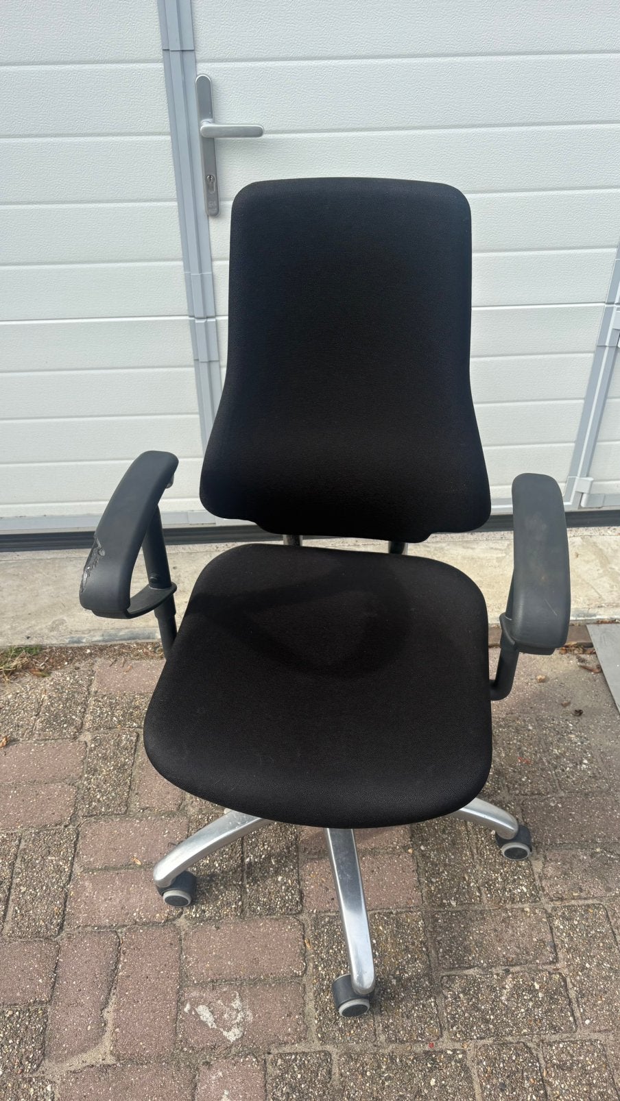 Bureaustoel, Ophalen, Gebruikt, Zwart, X