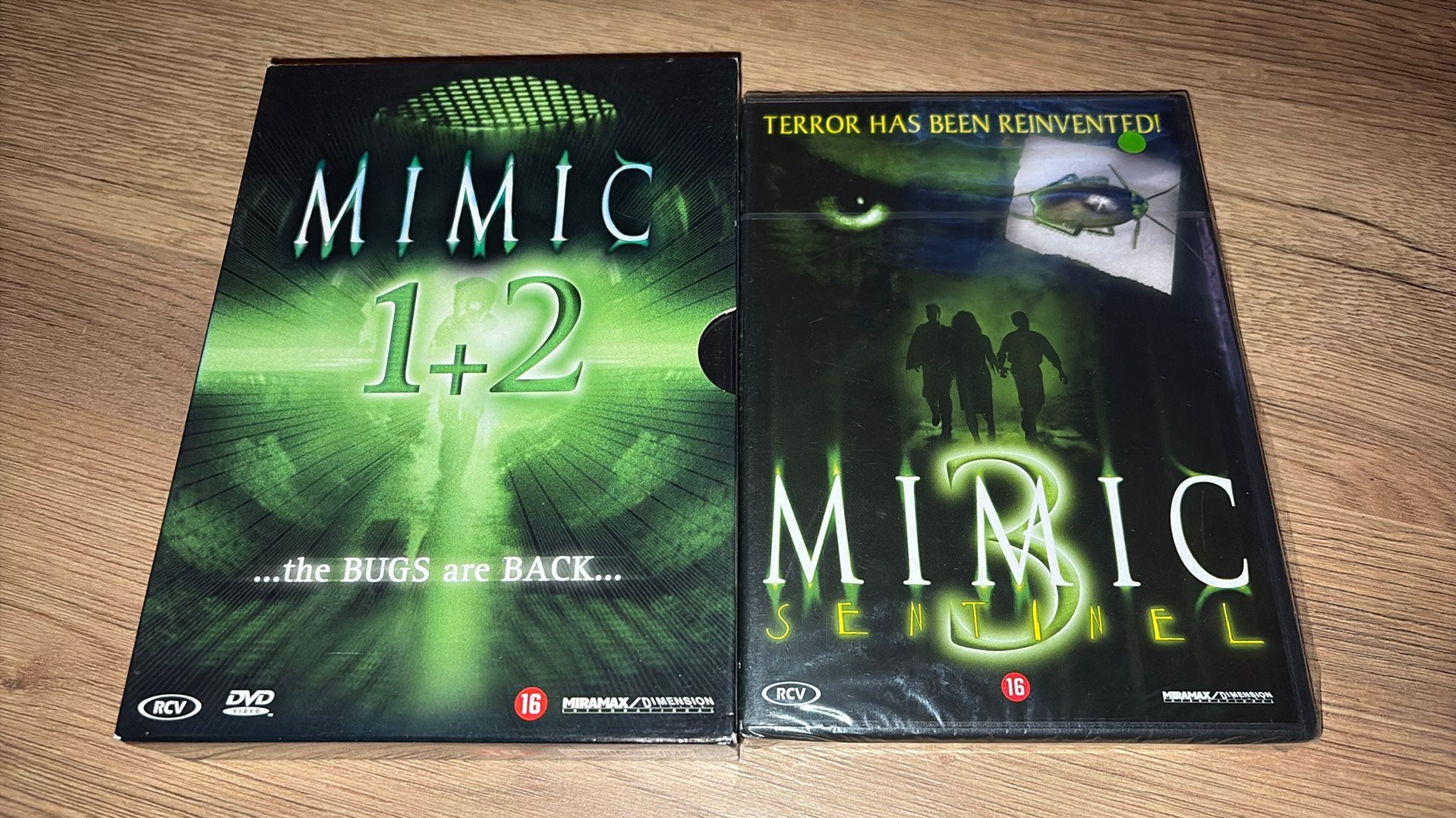 Mimic 1, 2 en 3 van Guillermo del Toro op dvd., Cd's en Dvd's, Dvd's | Horror, Vanaf 16 jaar, Ophalen of Verzenden, Zo goed als nieuw
