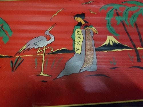 dienblad beschilderd glas plaat, Ophalen of Verzenden, 'T Olde Gre-j, Info@toldegrej.nl, Endepoelstraat 20f Didam