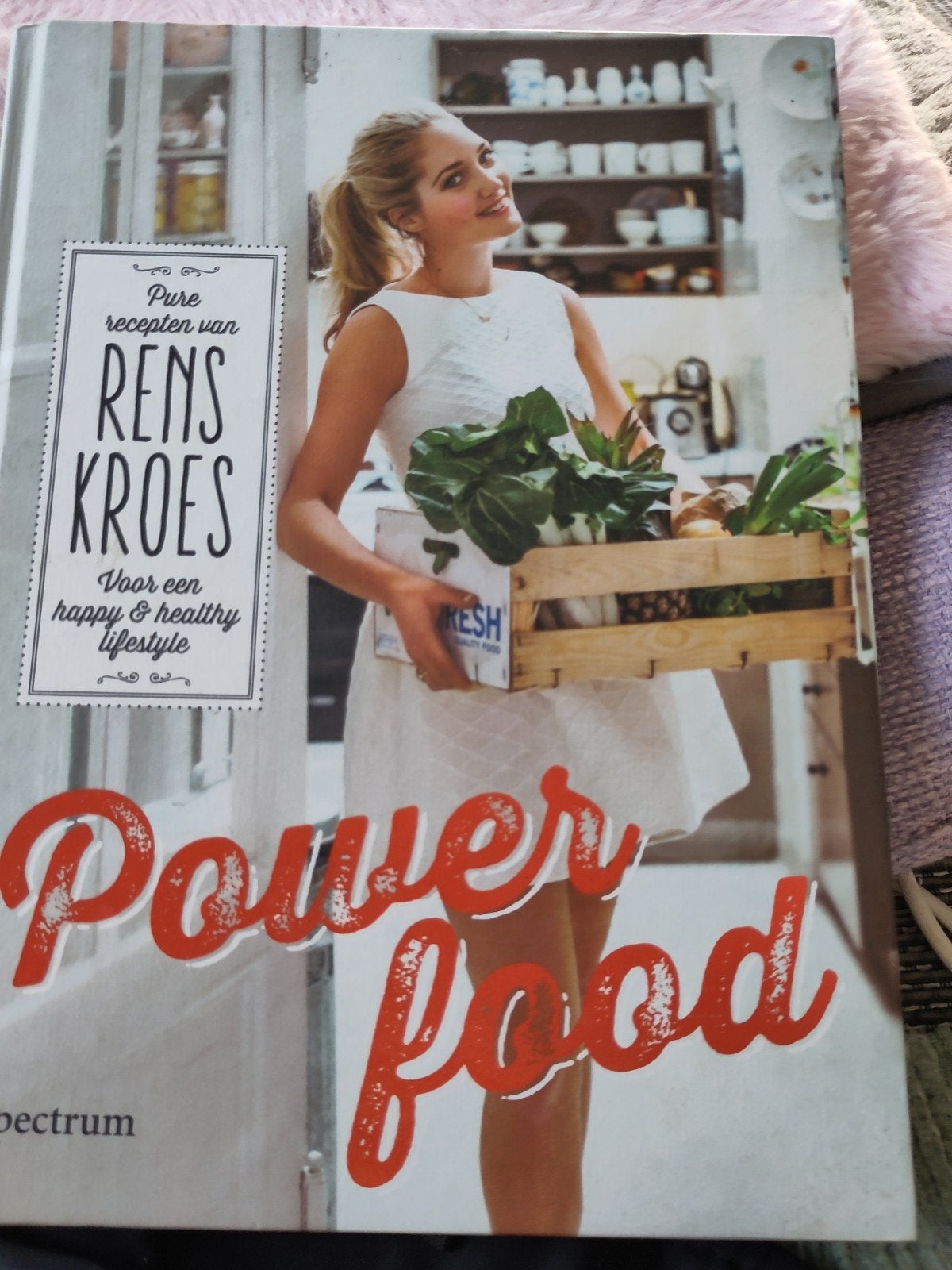 2 x Powerfood kookboek van Rens Kroes - Gezond en Happy, Boeken, Gelezen, Hoofdgerechten, Gezond koken, Ophalen of Verzenden