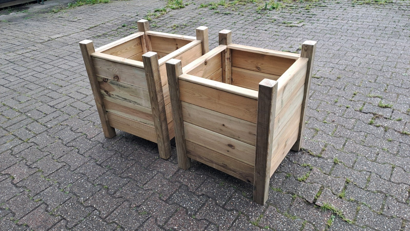 NIEUW 60x60 Bloembakken tuinhout degelijk robuust, Tuin en Terras, Minder dan 60 cm, Vierkant, Nieuw, Ophalen of Verzenden