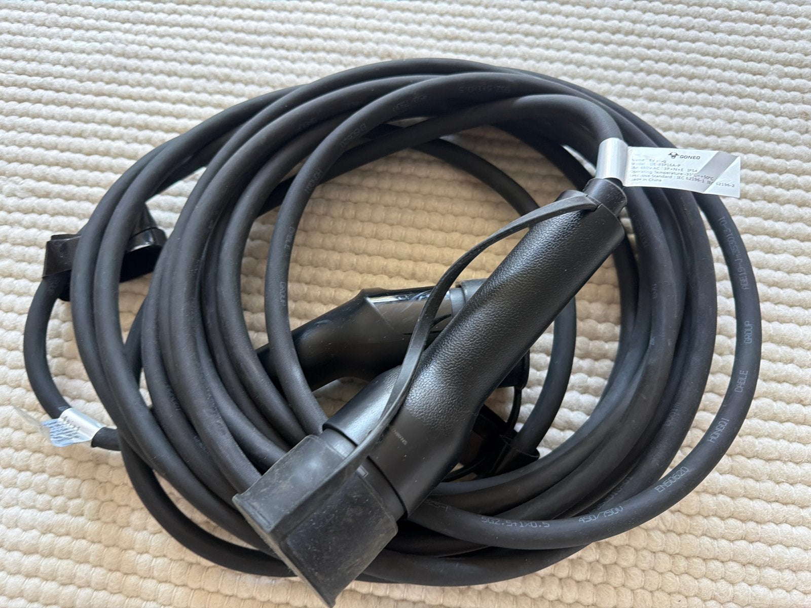 Goneo EV Laadkabel 10m - 16A 480V AC 3P+N+E IP54, Ophalen of Verzenden, Nieuw, Universele onderdelen
