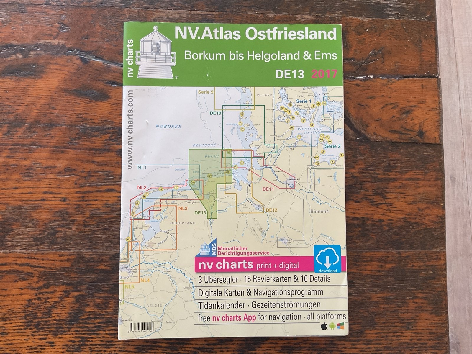 NV.Atlas Elbe & Ostfriesland 2017 Kaarten, Ophalen of Verzenden, Zo goed als nieuw, Overige typen