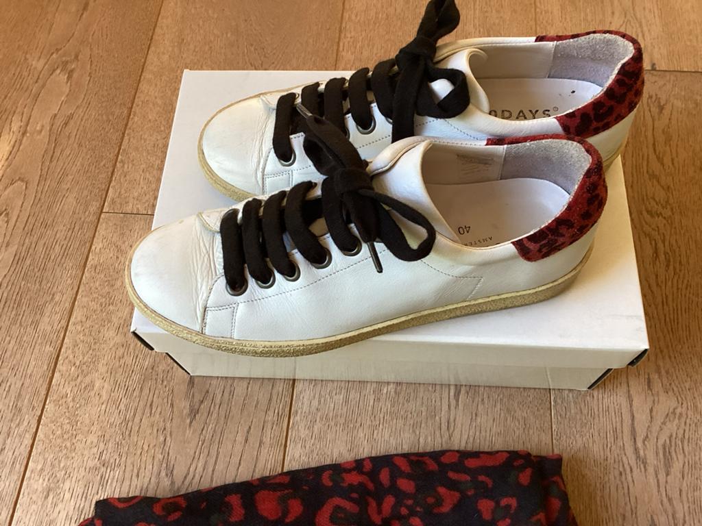 10DAYS sneakers maat 40 - Weinig gedragen, Ophalen of Verzenden, Zo goed als nieuw, Wit, Sneakers of Gympen