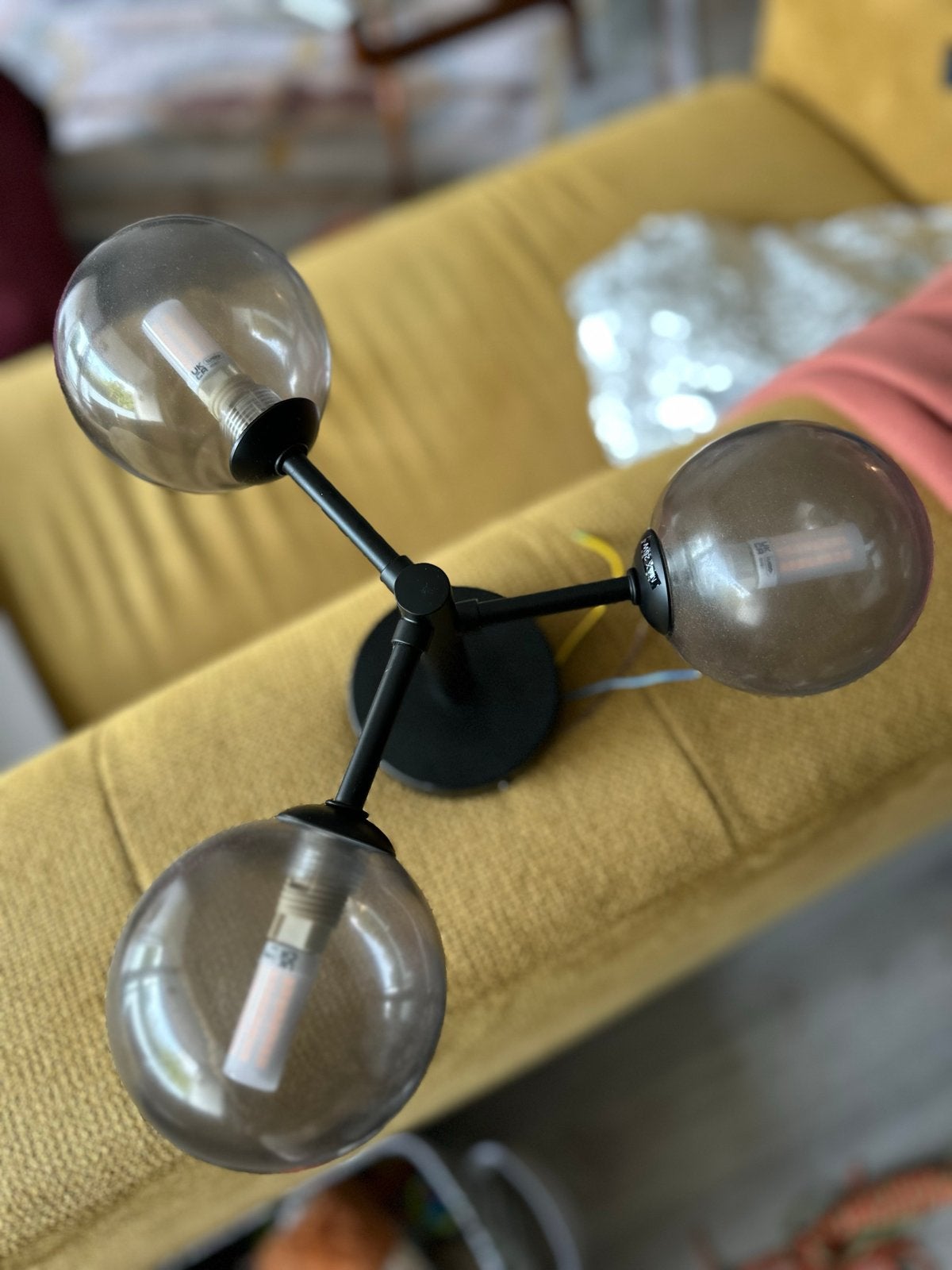 Olucia Amer Plafondlamp - Modern Design, Modern, Zwart, Waterbestendig, Overige fittingen