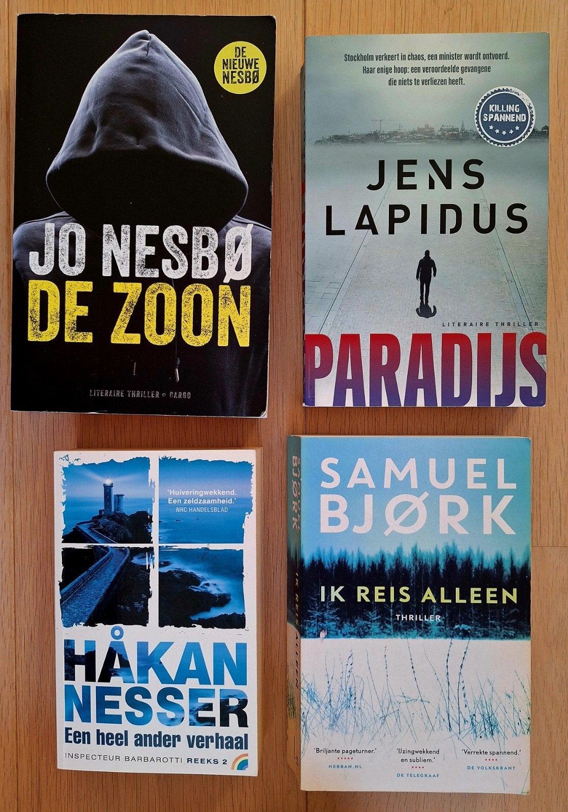 Vier Scandinavische thrillers - €3,50 per stuk, samen €12,50, Ophalen of Verzenden, Zo goed als nieuw