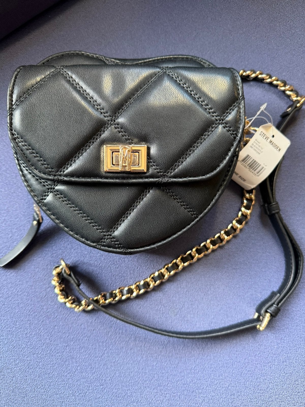 Steve Madden Bheart crossbody tas nieuw, Ophalen of Verzenden, Zo goed als nieuw, Zwart, Schoudertasje