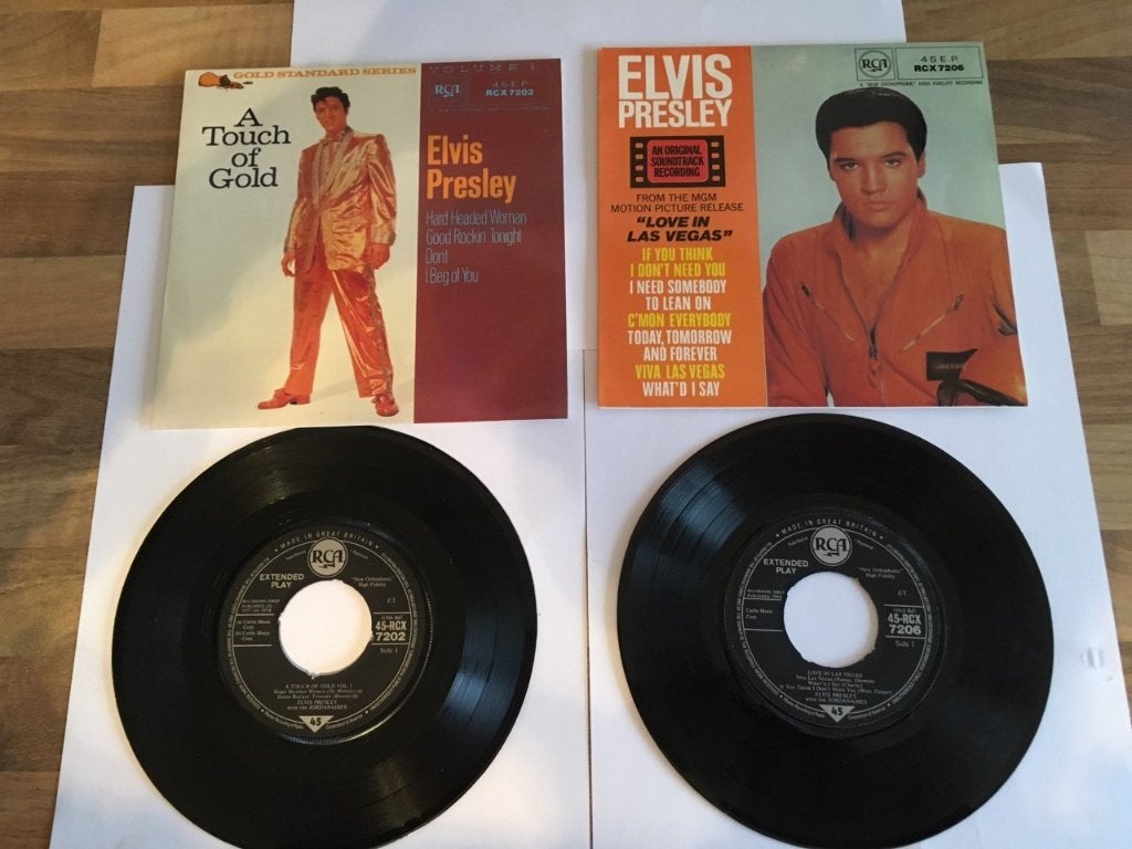 6 X ELVIS PRESLEY EP'TJES - SINGLES EN LP,S, Cd's en Dvd's, Gebruikt, Ophalen of Verzenden, EP, Pop